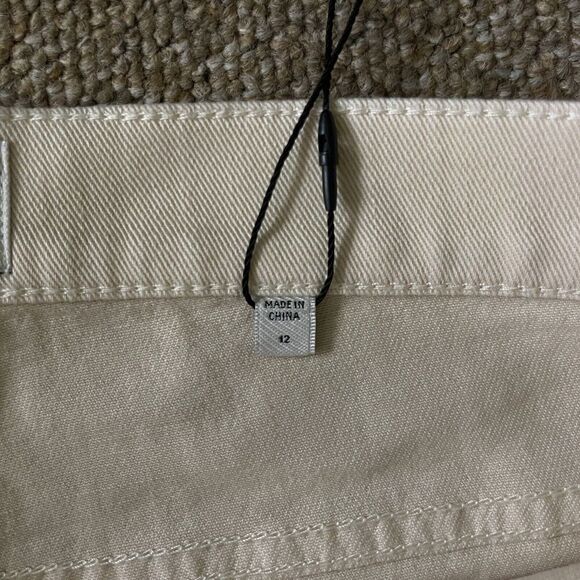 Joie Womens Shorts Size 12 Hauser Ivory Frayed Hem Utility Denim Cut Off High - Picture 10 of 16